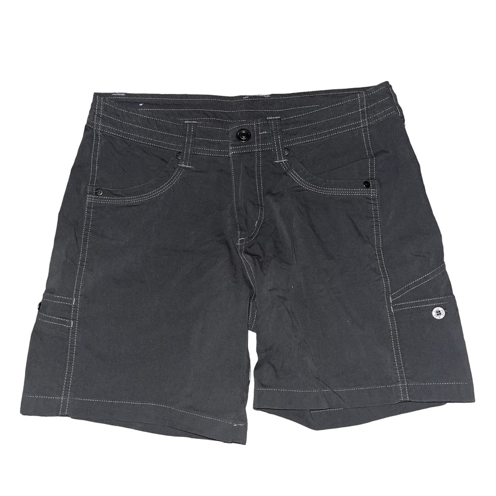 Kuhl Womens Gray Grey Free Range Shorts 6.5” Outdoor Camping Granola Hiking 6
